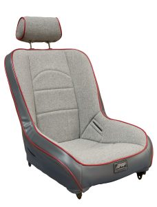 Premier suspension seat with adjustable headrest