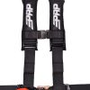 4 point harness with 3 inch straps in black