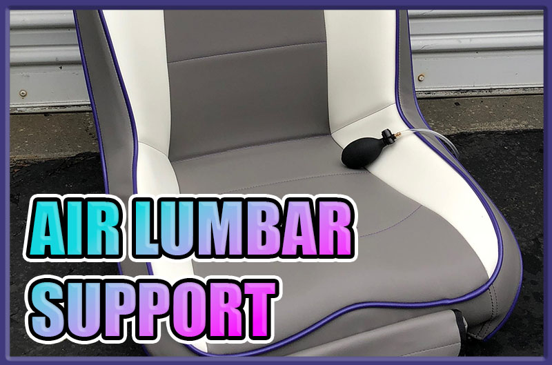 UTV seats with air lumbar support