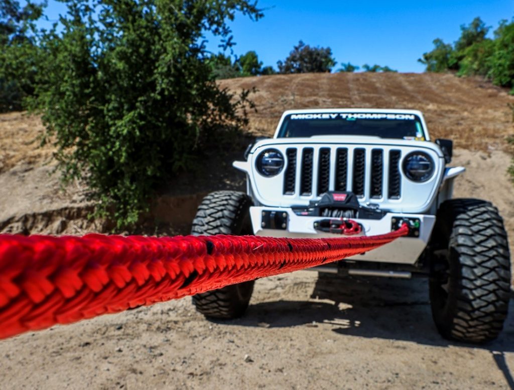 Jeep recovery strap